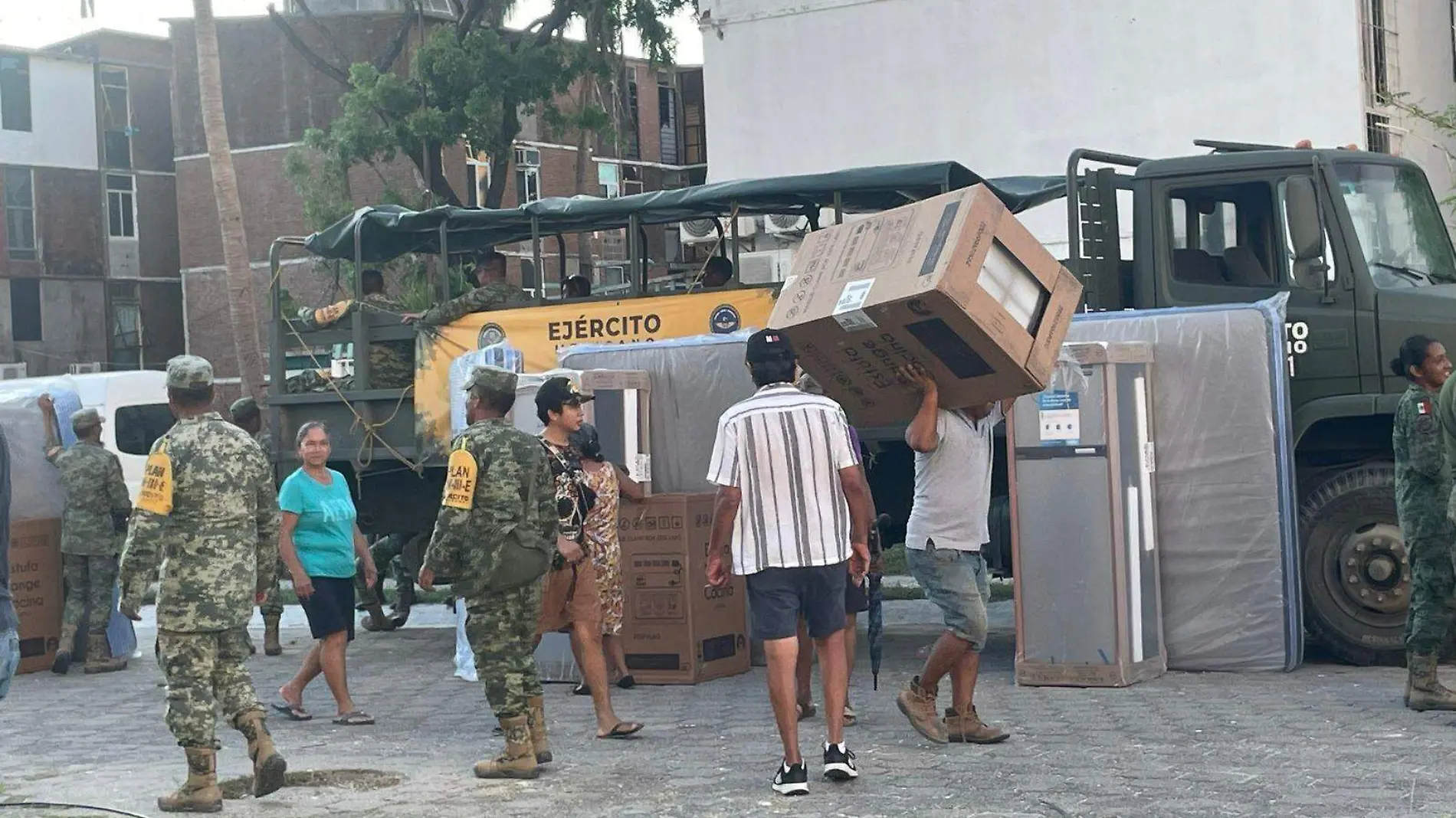 Enceres para damnificados